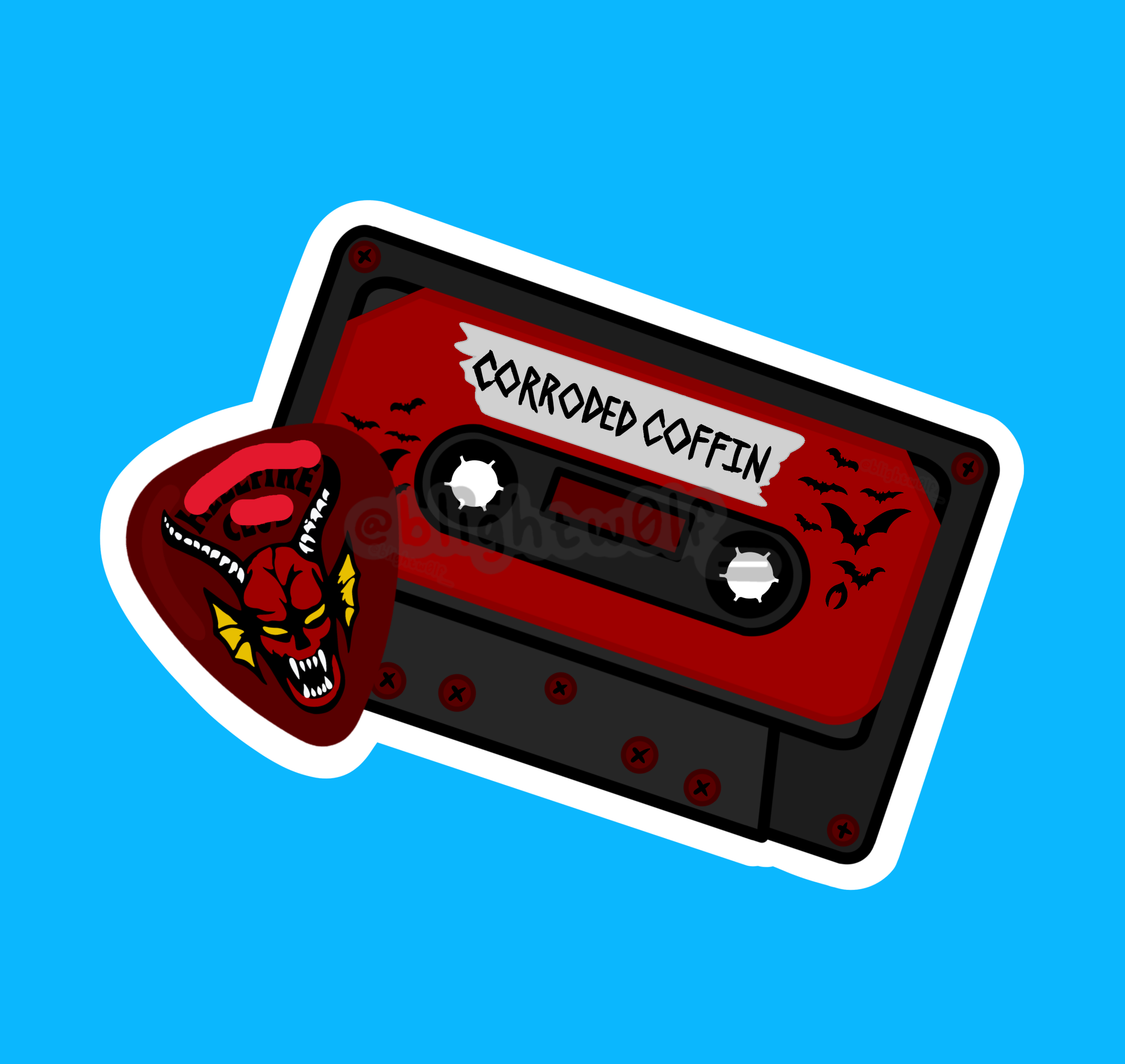 Corroded Coffin Cassette Decal – BLIGHTWOLF'S BAUBLES