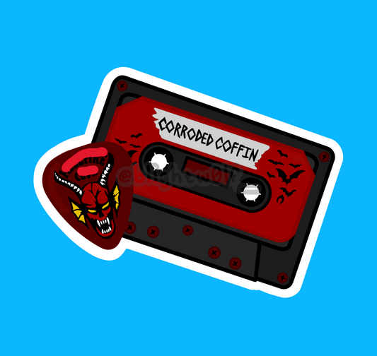 Corroded Coffin Cassette Decal
