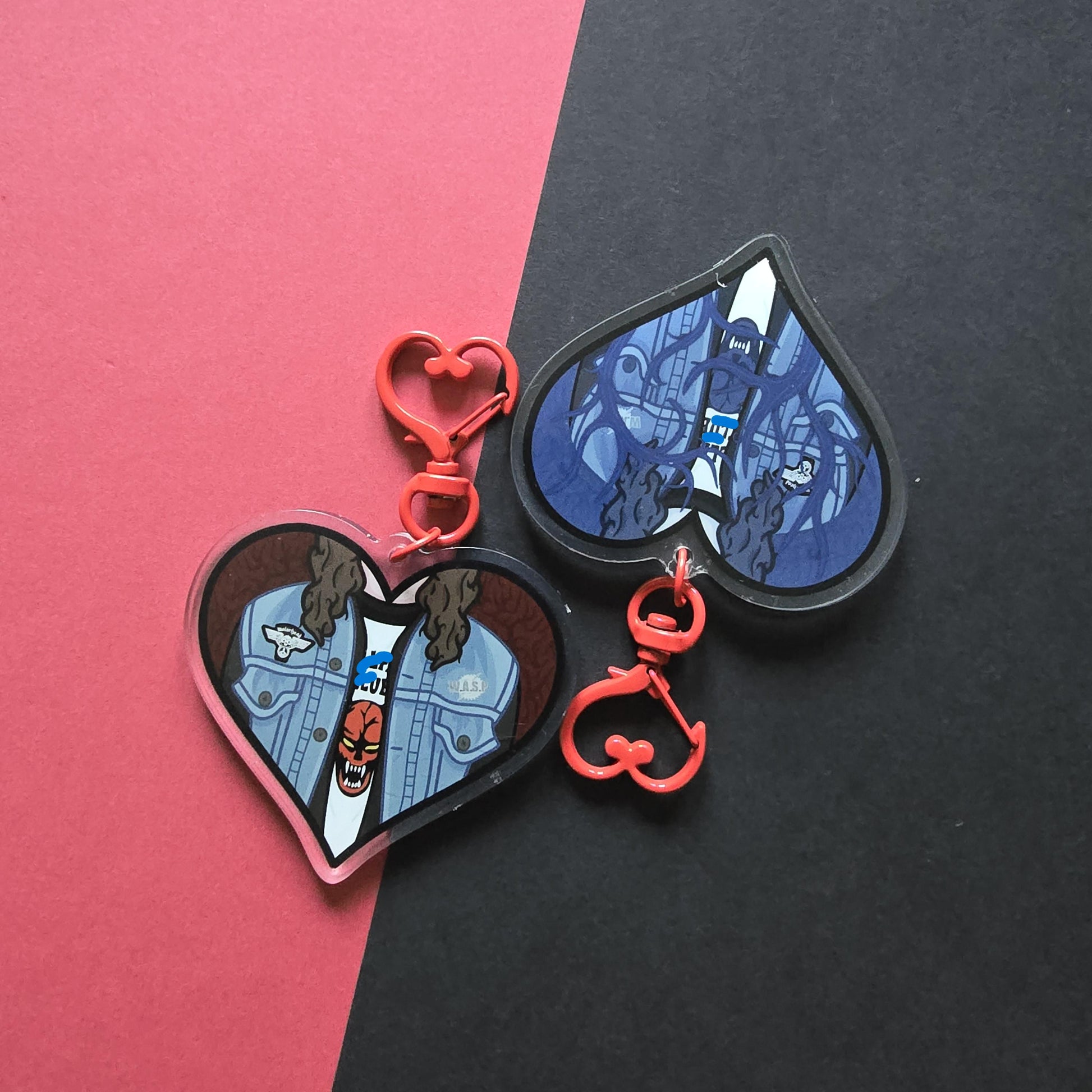 The Banished | Reversible Heart Acrylic Keychain | Eddie Charm