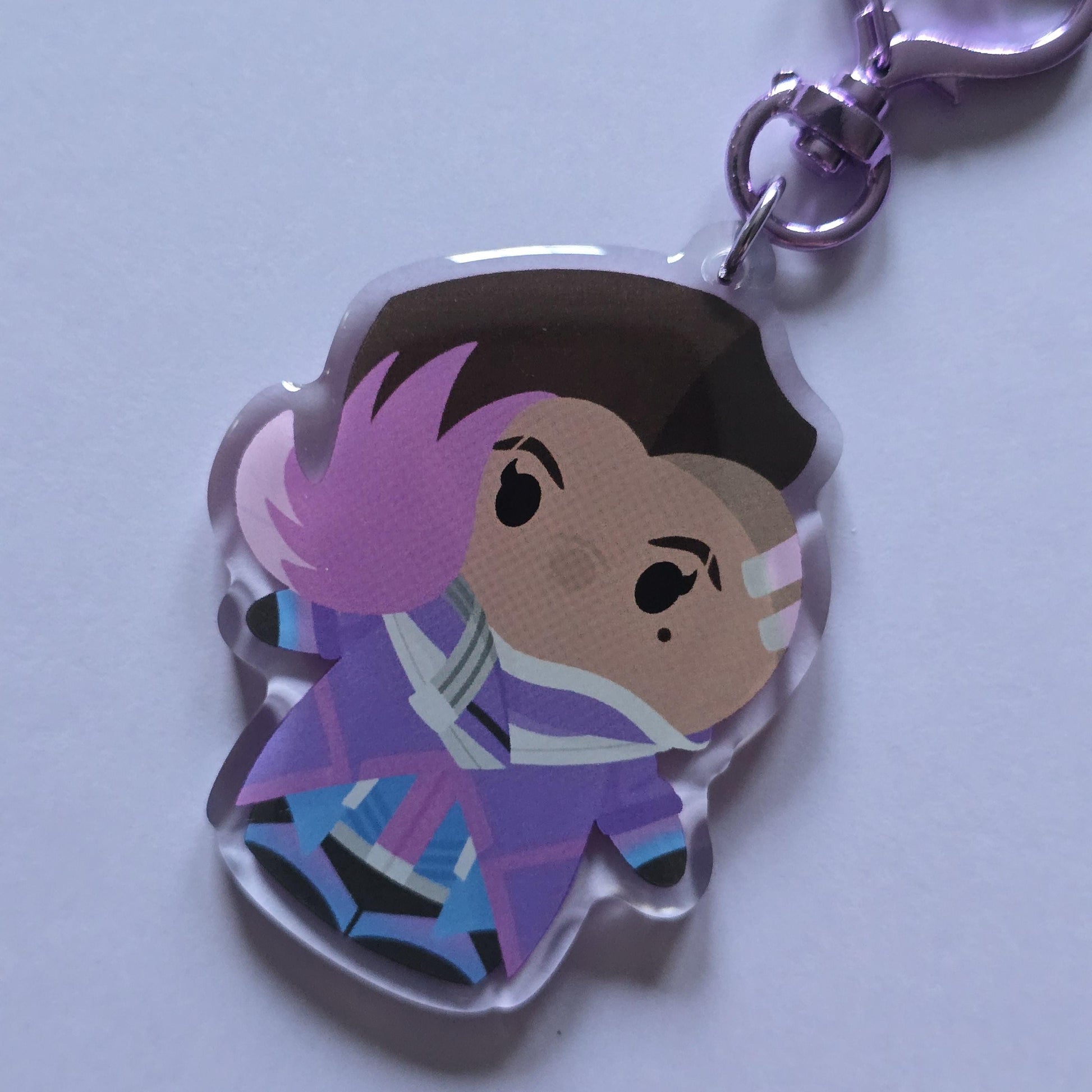 The Hacker Itty Bitty | Reversible Acrylic Charm Keychain | Sombra