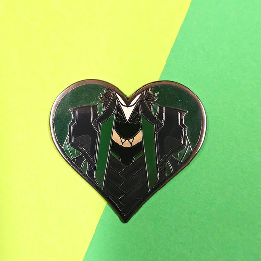 The Trickster Enamel Pin IN HAND! Heroic Hearts