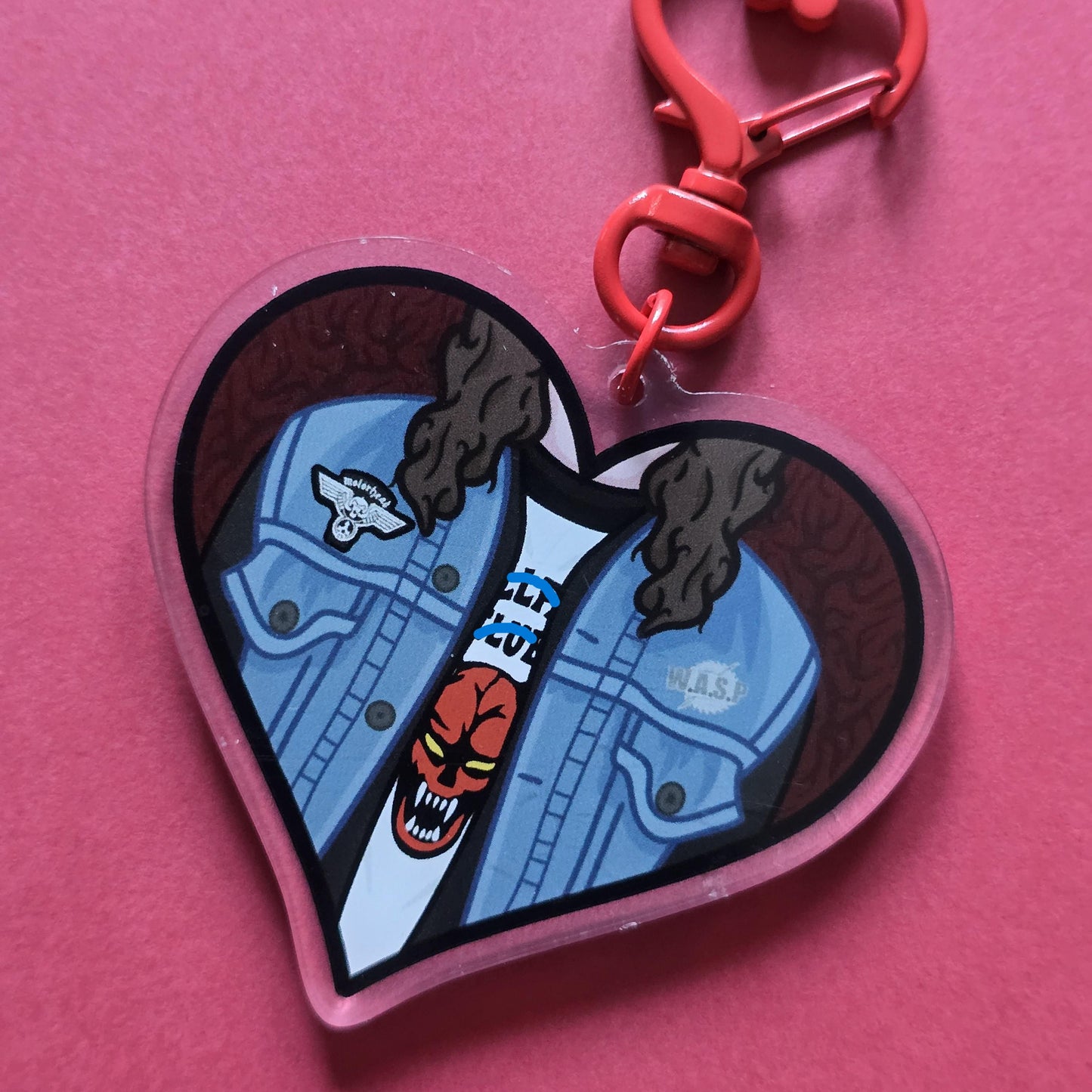 The Banished | Reversible Heart Acrylic Keychain | Eddie Charm