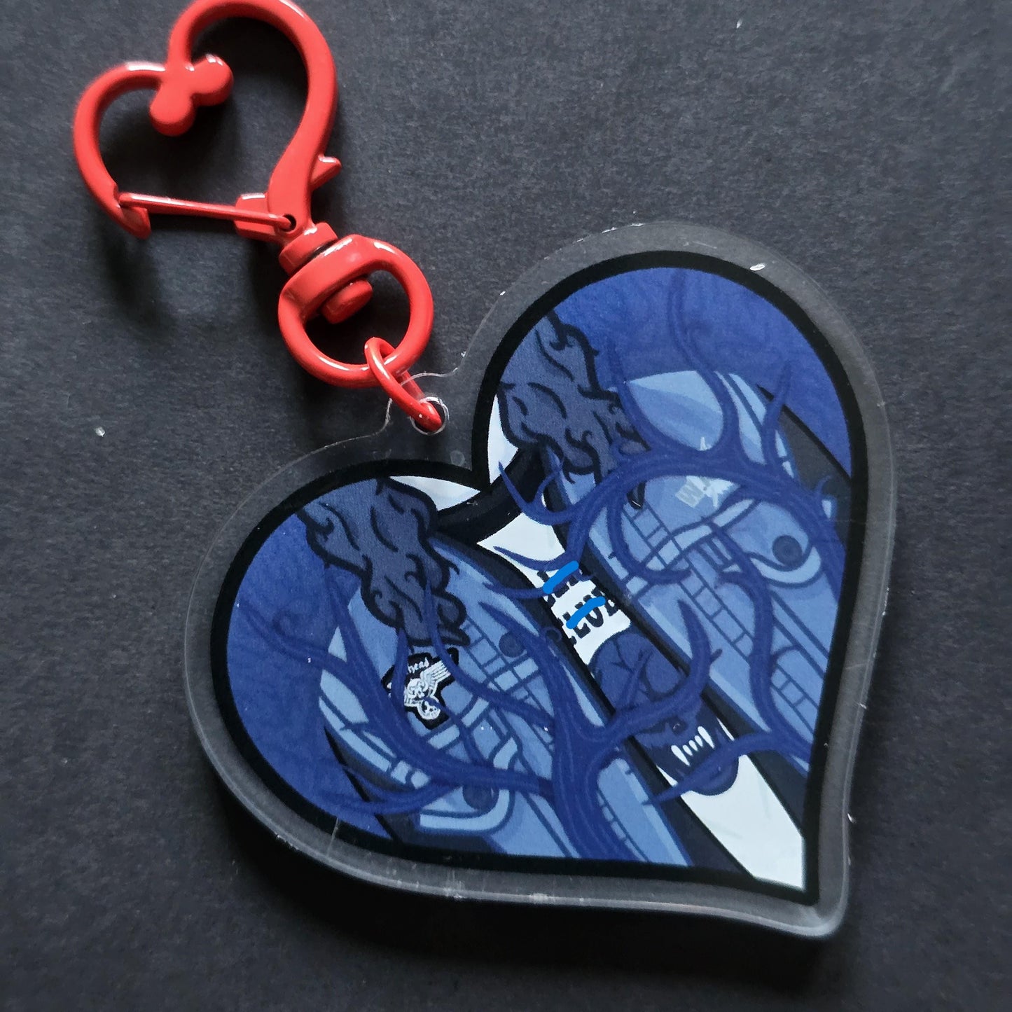 The Banished | Reversible Heart Acrylic Keychain | Eddie Charm