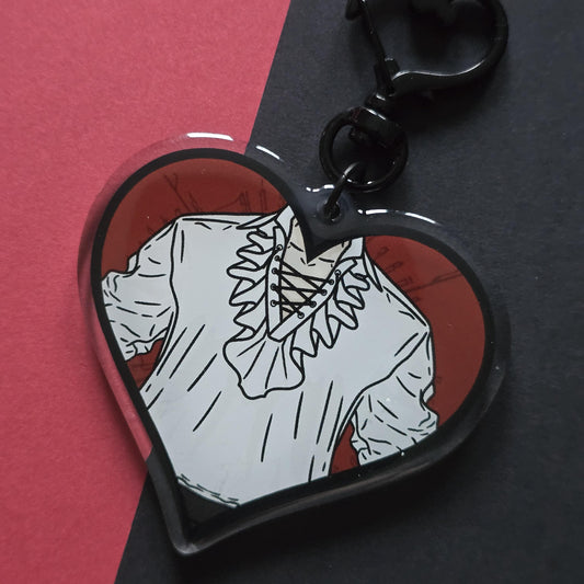 The Pale Elf | Heroic Hearts Acrylic Charm Keychain | BG3 | Astarion Ancunin