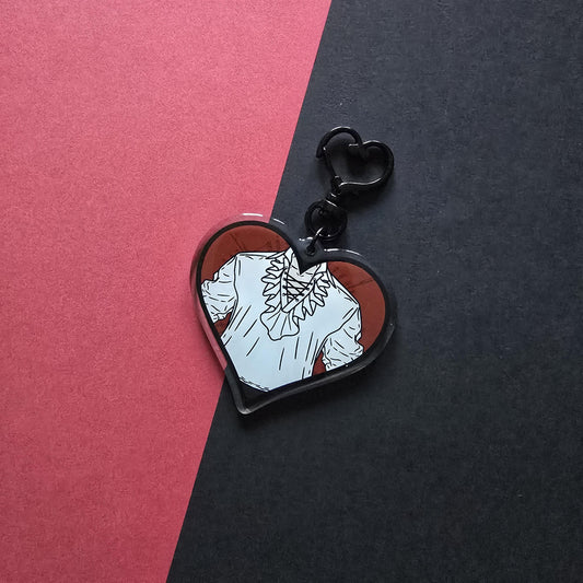 The Pale Elf | Heroic Hearts Acrylic Charm Keychain | BG3 | Astarion Ancunin