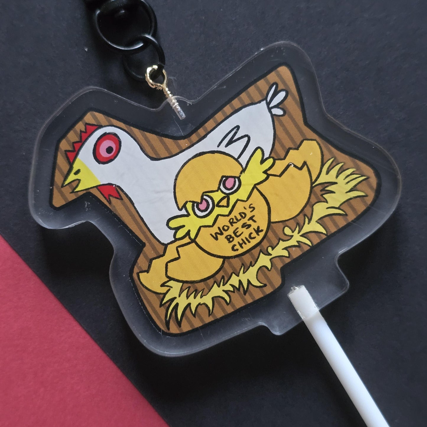 World's Best Pet/Chicken on a Stick | Dying Light Acrylic Charm Keychain