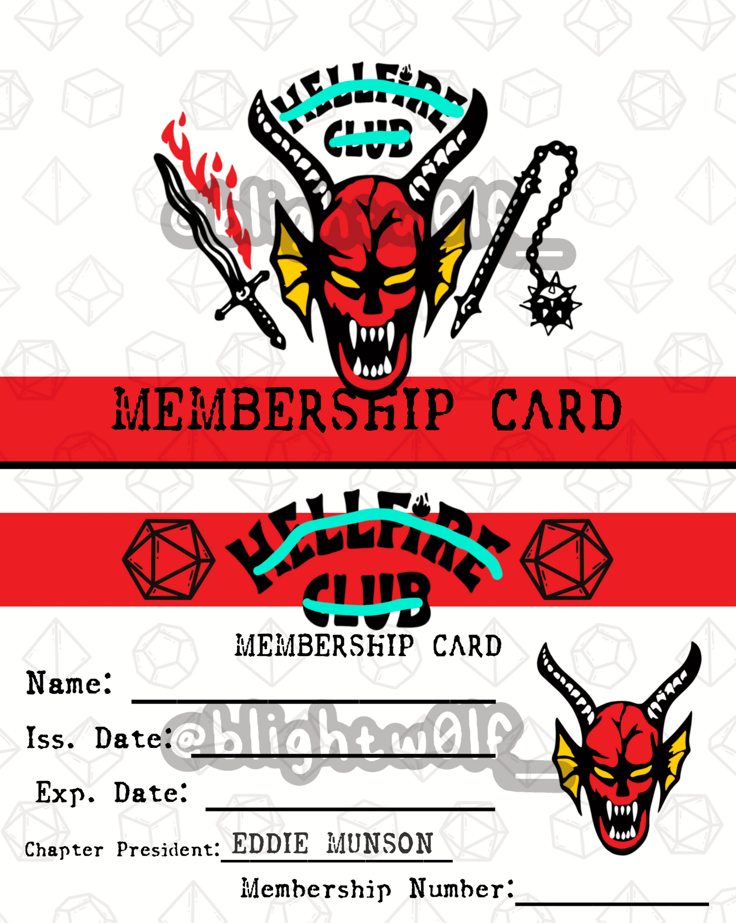 Hell Club Membership Card!