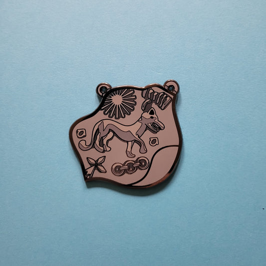 We Hunt Those Who Hunt Us Hard Enamel Pin